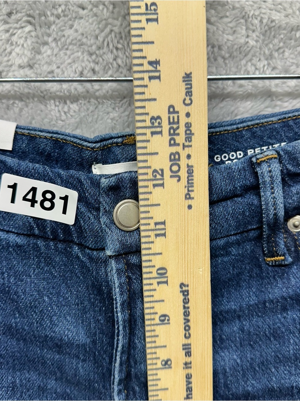 NWT Good American Good Petite Bootcut Jeans Size 14/32 Mid Rise Indigo Wash - Picture 5 of 12